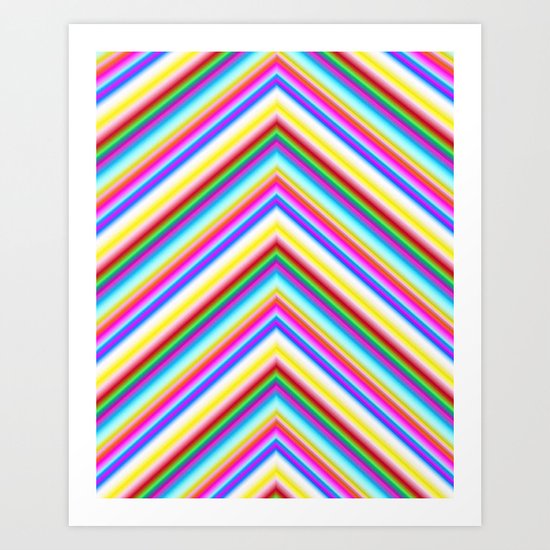 Chevron 8 Art Print