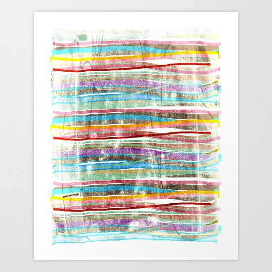 fancy stripes 3 Art Print