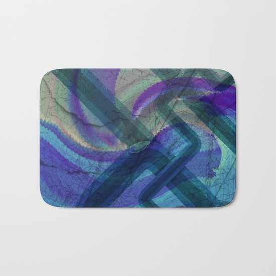 Industrial Landscape Abstract Bath Mat