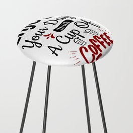 drink coffee read books Counter Stool