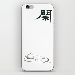 Relaxed by Chinese tea and Zen iPhone Skin