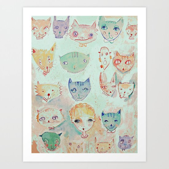 The Cat Lady Art Print