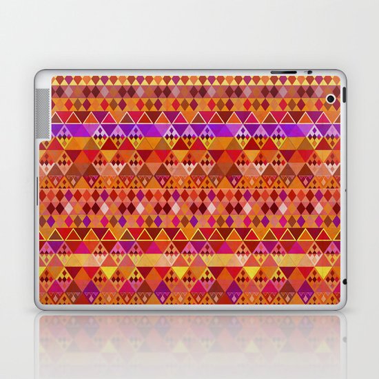 Fire Diamond Pattern Laptop & iPad Skin