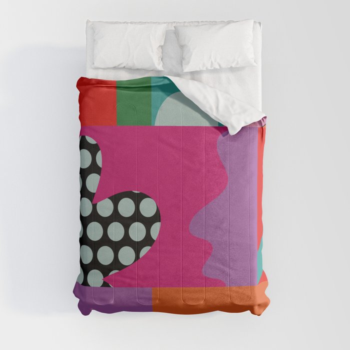abstraction  pink minimal Comforter