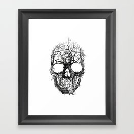Tree Skull Framed Art Print