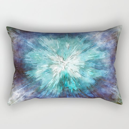 Hues of Blue Tie Dye Rectangular Pillow