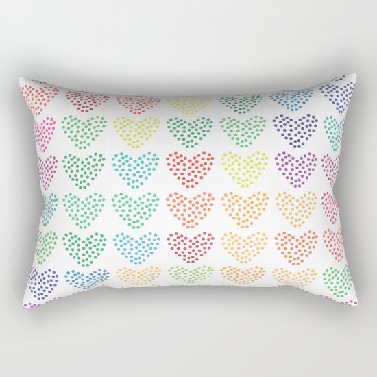 Love Love Love Love Rectangular Pillow