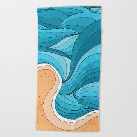 Beach Tide Beach Towel