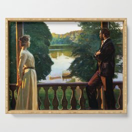Nordic Summer's Evening by Richard Bergh Serving Tray