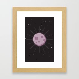 Purple Moon Framed Art Print