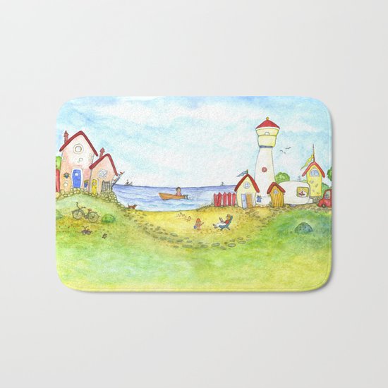 At the seaside Bath Mat