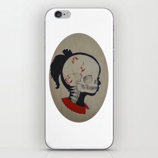Girl Next Door = Silhouette and Anatomy Love Painting iPhone & iPod Skin