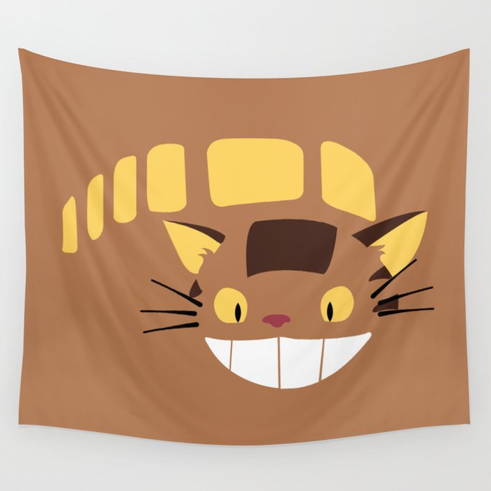 cute catbus wall tapestryminettewasserman | society6