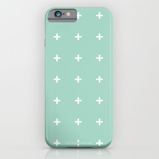 Mint Cross // Mint Plus ///www.pencilmeinstationery.com iPhone & iPod Case