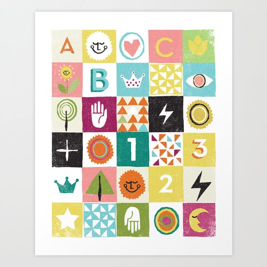 ABC123 Art Print
