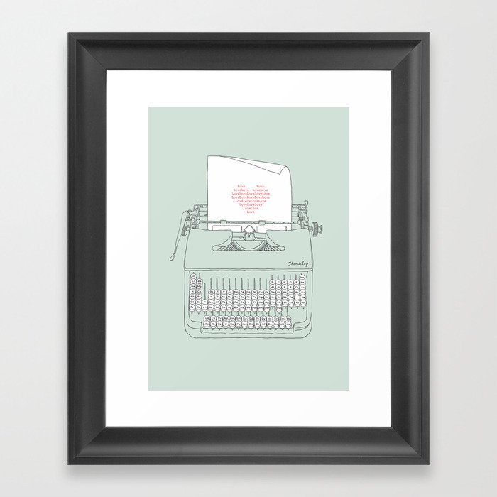 The Chemistry of Love Framed Art Print