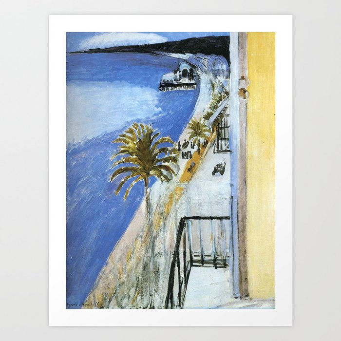 henri matisse bay of nice Art Print