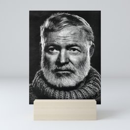Earnest Ernest Hemingway Mini Art Print