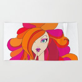 Glamour Girl Beach Towel