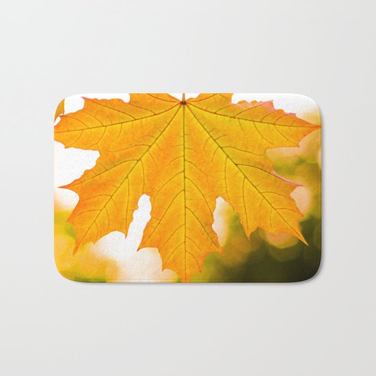 Autumn gold Bath Mat