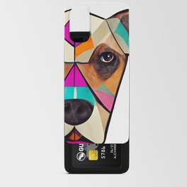 Geometric Dog Portrait Android Card Case