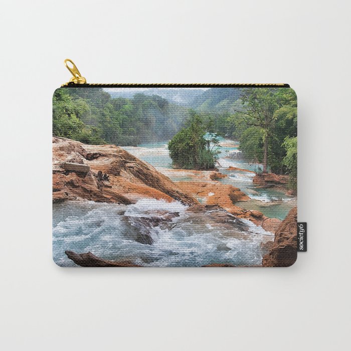 Waterfall Forest Nature Carry-All Pouch