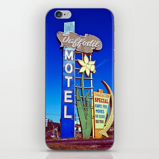 Daffodil Motel sign iPhone & iPod Skin
