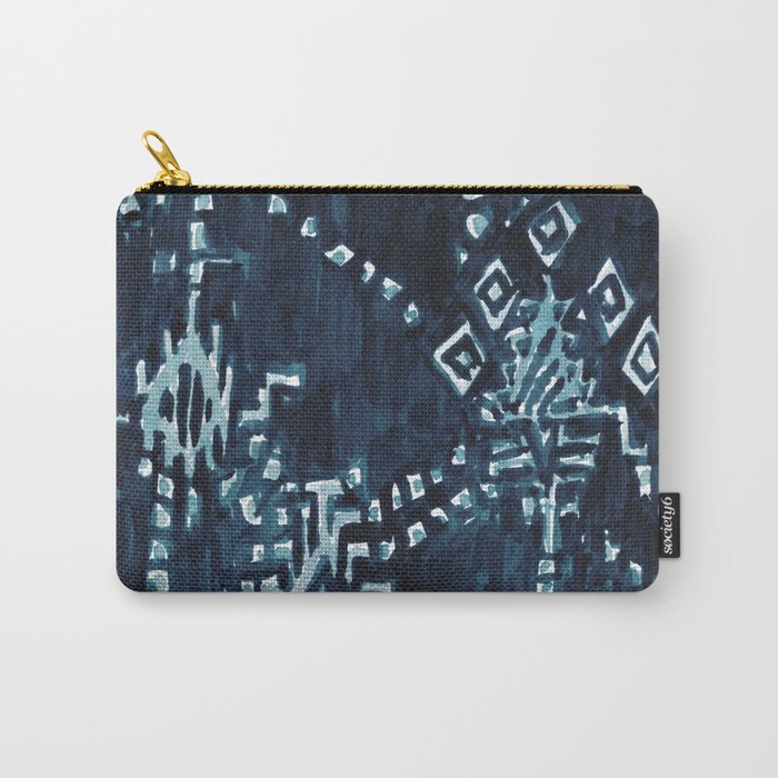 SATELLITE TRIBAL - INDIGO Carry-All Pouch