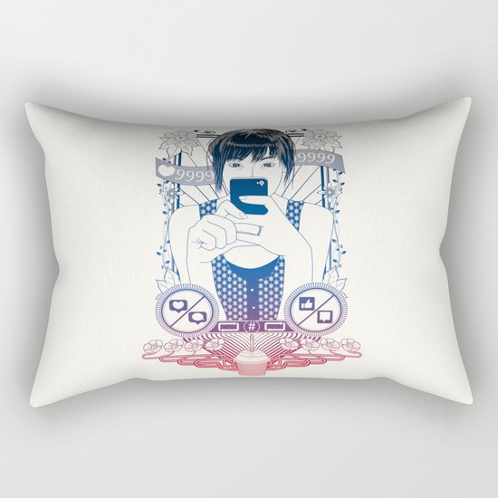 Mirror Selfie Rectangular Pillow