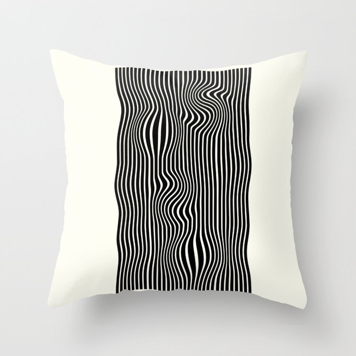 Abstract Lines Throw Pillow