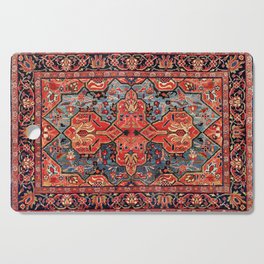 Kashan Poshti Central Persian Rug Print Cutting Board | Persian, Ethnic, Oriental, Nature, Tribal, Kashan, Pattern, Geometric, Beautiful, Carpet 