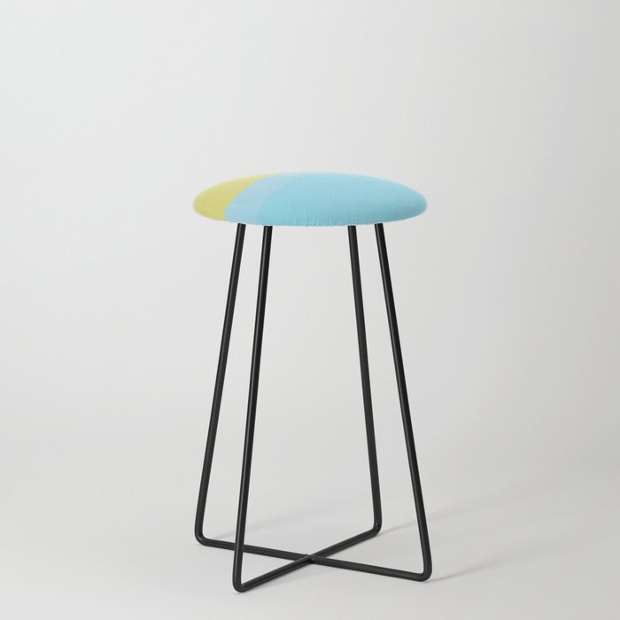 Abstract Summer Beach Counter Stool