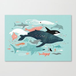 Under the Sea Menagerie Canvas Print