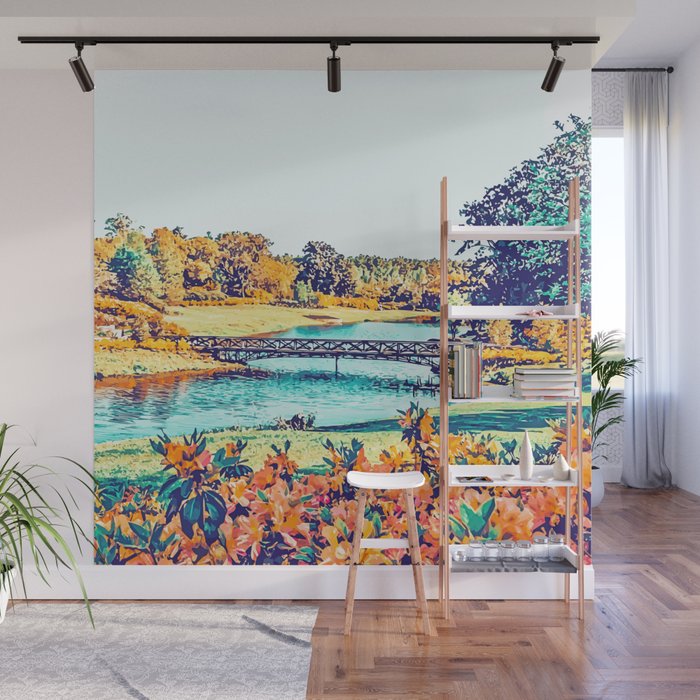 Garden Stroll Painting Nature Wall Mural By 83oranges Society6