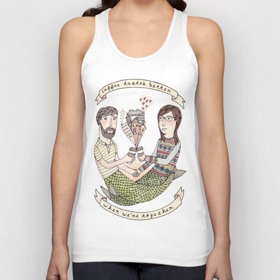 Coffee Tastes Better Unisex Tank Top