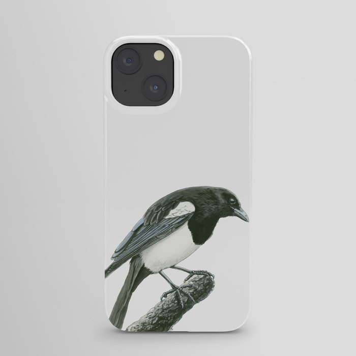 Magpie ink painting iPhone Case
