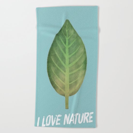 leaf-151 Beach Towel