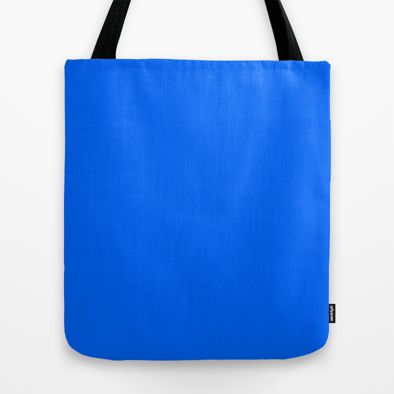 bright blue handbag