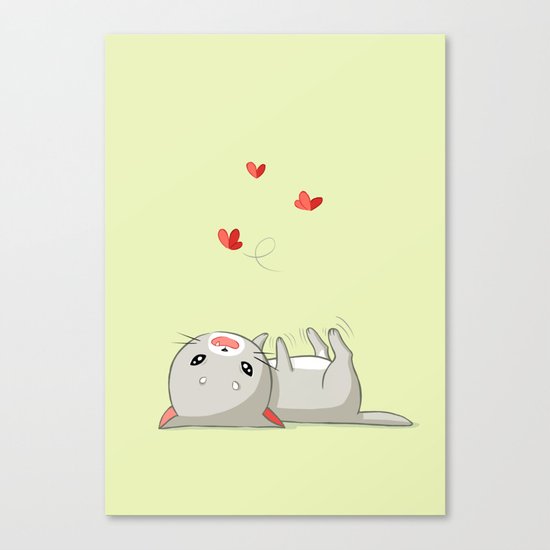 Playing Kitten Canvas Print