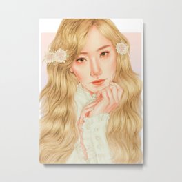 starlight [taeyeon snsd] Metal Print | Kimtaeyeon, Pencil, Snsd, Digital, Drawing, Girlsgeneration, Kpop, Illustration, Painting 