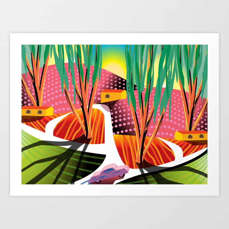 Sunset Curve Art Print By Charker Society6 Check out this fantastic collection of sunset 4k laptop wallpapers, with 59 sunset 4k laptop background images for your desktop, phone or tablet. sunset curve art print by charker