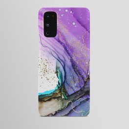 Pretty Purple & Gold Design Android Case