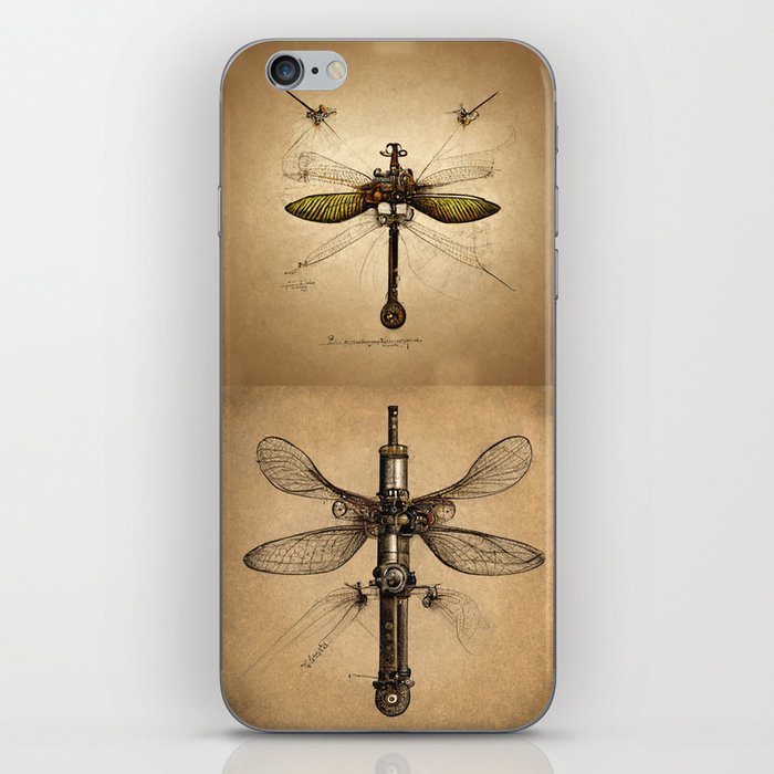 Steampunk Mechanical Dragonflies iPhone Skin