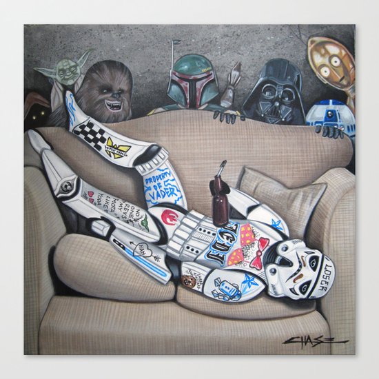 Dorm Trooper Canvas Print