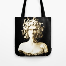 Gold Medusa Tote Bag