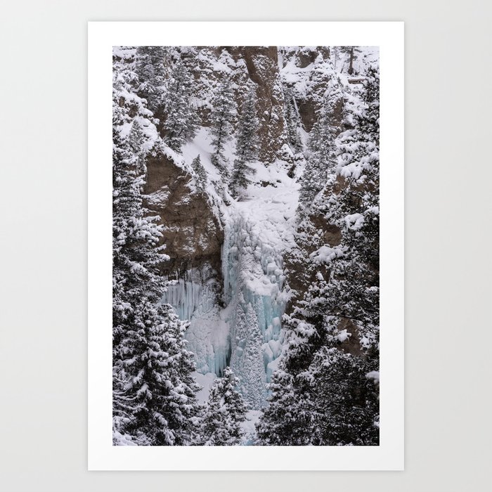Chasing Frozen Waterfalls Art Print