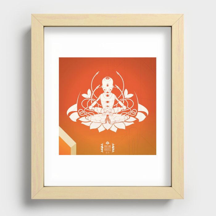 Opening the higher state of consciousness Recessed Framed Print