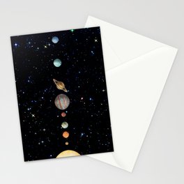 Planetary Solar System Stationery Card