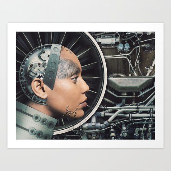 The Female Engine Art Print