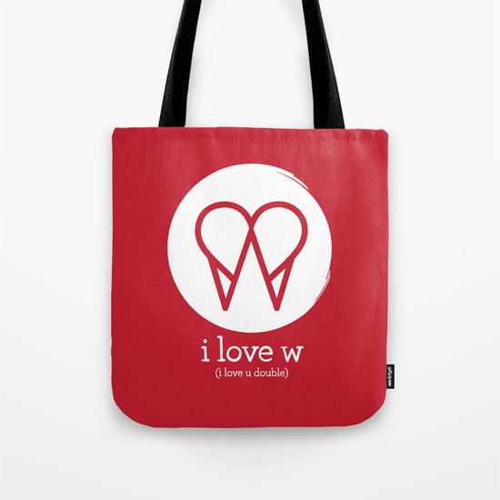 I Love W Tote Bag
